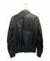 DIOR HOMME (ディオール オム) レザーフライトジャケット ブラック サイズ:48：240000円