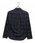 CHROME HEARTS (クロムハーツ) HEYWOOD/ダガージップチェックシャツ グレー×ネイビー サイズ:M：240000円