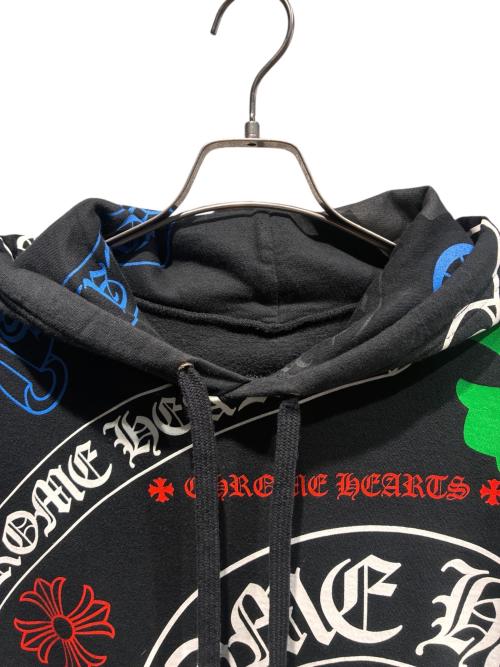 CHROME HEARTS（クロムハーツ）CHROME HEARTS (クロムハーツ) STENCIL HOODIE/ステンシル プリントパーカー ブラック サイズ:ｌの古着・服飾アイテム