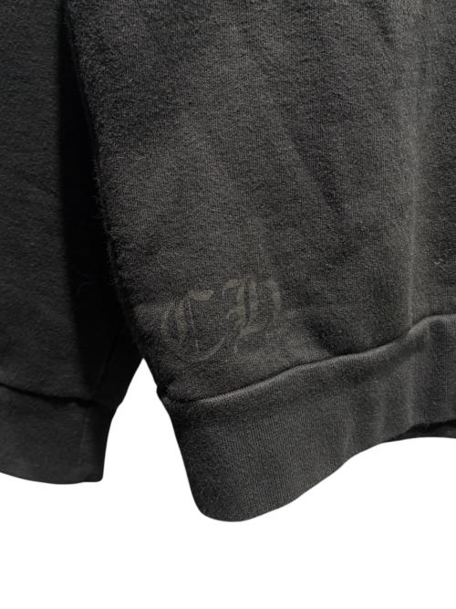 CHROME HEARTS（クロムハーツ）CHROME HEARTS (クロムハーツ) SWTSHRT PLVR/ネックアームロゴプリントスウェット ブラック サイズ:Mの古着・服飾アイテム