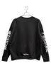 CHROME HEARTS (クロムハーツ) SWTSHRT PLVR/ネックアームロゴプリントスウェット ブラック サイズ:M：130000円