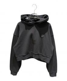 MONCLER（モンクレール）の古着「MAGLIA クロップトパーカー」｜ブラック
