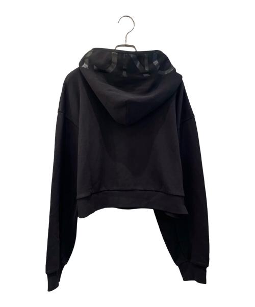 MONCLER（モンクレール）MONCLER (モンクレール) MAGLIA クロップトパーカー ブラック サイズ:Ｓの古着・服飾アイテム
