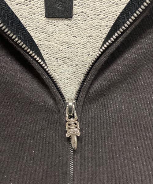 CHROME HEARTS（クロムハーツ）CHROME HEARTS (クロムハーツ) Y NOT バーティカルロゴ ダガージップパーカー グレー サイズ:Mの古着・服飾アイテム