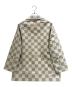 LOUIS VUITTON (ルイ ヴィトン) ダミエシャツジャケット/RM241 HQX HQS65E ブラウン×ホワイト サイズ:M：230000円