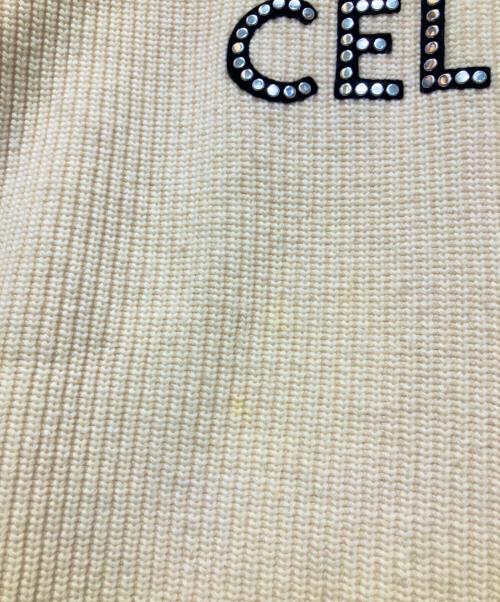 CELINE（セリーヌ）CELINE (セリーヌ) OVERSIZED WOOL SWEATER アイボリー サイズ:Lの古着・服飾アイテム