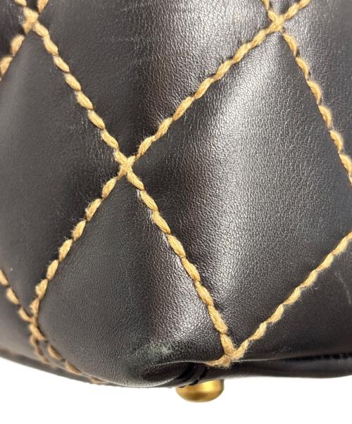 CHANEL（シャネル）CHANEL (シャネル) ワイルドステッチワンショルダーバッグ ブラックの古着・服飾アイテム
