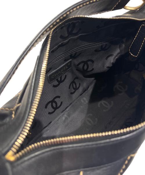 CHANEL（シャネル）CHANEL (シャネル) ワイルドステッチワンショルダーバッグ ブラックの古着・服飾アイテム