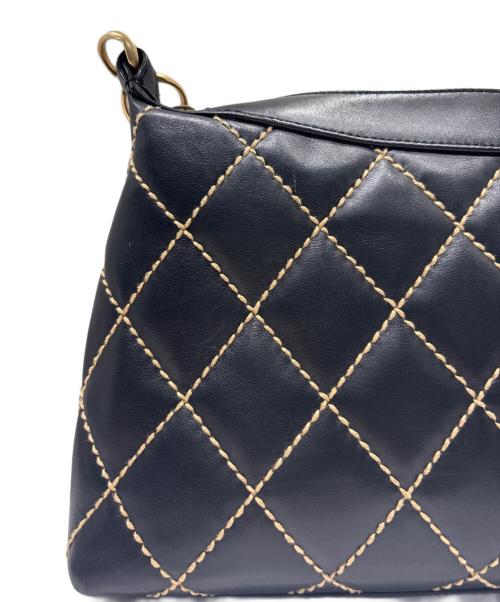 CHANEL（シャネル）CHANEL (シャネル) ワイルドステッチワンショルダーバッグ ブラックの古着・服飾アイテム