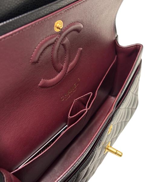CHANEL（シャネル）CHANEL (シャネル) マトラッセ25 Wフラップチェーンショルダーバッグ ブラック サイズ:25の古着・服飾アイテム
