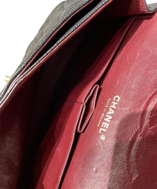 CHANEL（シャネル）CHANEL (シャネル) Wフラップチェーンショルダーバッグ/マトラッセ25/キャビアスキン ブラック サイズ:25の古着・服飾アイテム
