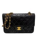 CHANELシャネル）の古着「マトラッセ23 Wフラップショルダーバッグ」｜ブラック