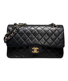 CHANEL（シャネル）の古着「マトラッセ25/Wフラップチェーンショルダーバッグ/ラムスキン」｜ブラック