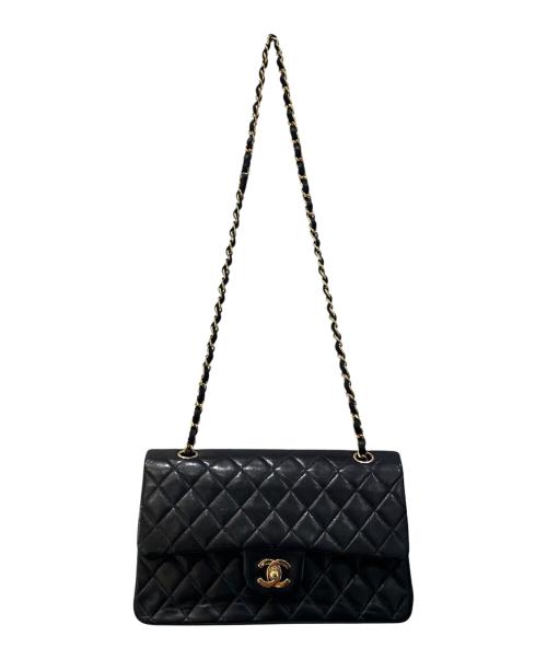 CHANEL（シャネル）CHANEL (シャネル) マトラッセ25/Wフラップチェーンショルダーバッグ/ラムスキン ブラックの古着・服飾アイテム