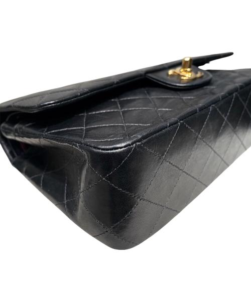 CHANEL（シャネル）CHANEL (シャネル) マトラッセ25/Wフラップチェーンショルダーバッグ/ラムスキン ブラックの古着・服飾アイテム
