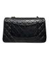 CHANEL (シャネル) マトラッセ25/Wフラップチェーンショルダーバッグ/ラムスキン ブラック：720000円