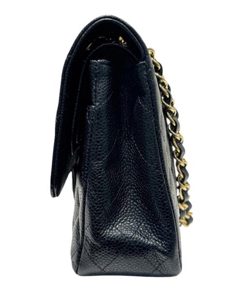 CHANEL（シャネル）CHANEL (シャネル) マトラッセ25/Wフラップチェーンショルダーバッグ ブラック サイズ:25の古着・服飾アイテム