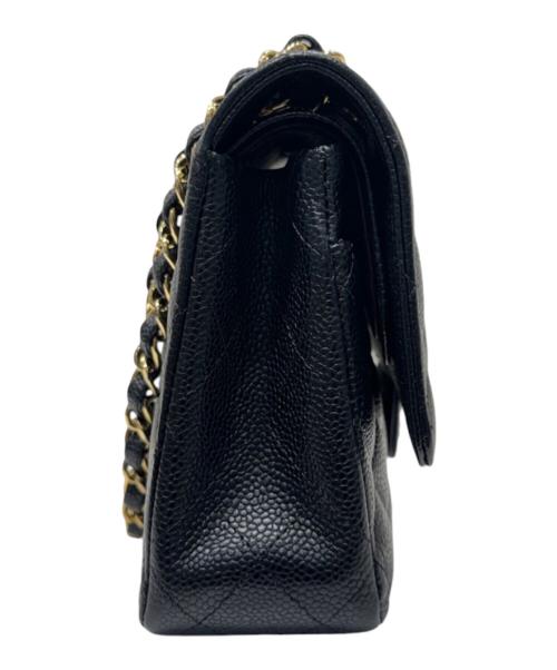 CHANEL（シャネル）CHANEL (シャネル) マトラッセ25/Wフラップチェーンショルダーバッグ ブラック サイズ:25の古着・服飾アイテム