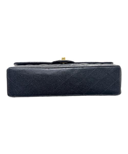 CHANEL（シャネル）CHANEL (シャネル) マトラッセ25/Wフラップチェーンショルダーバッグ ブラック サイズ:25の古着・服飾アイテム