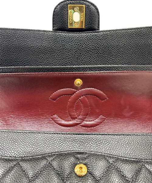 CHANEL（シャネル）CHANEL (シャネル) マトラッセ25/Wフラップチェーンショルダーバッグ ブラック サイズ:25の古着・服飾アイテム