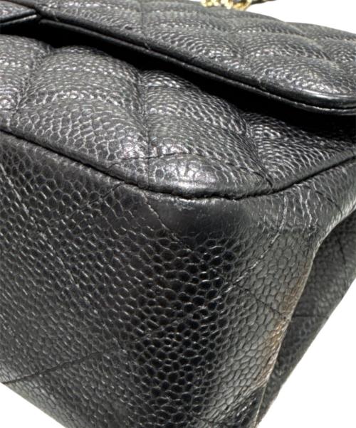 CHANEL（シャネル）CHANEL (シャネル) マトラッセ25/Wフラップチェーンショルダーバッグ ブラック サイズ:25の古着・服飾アイテム
