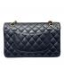 CHANEL (シャネル) マトラッセ25/Wフラップチェーンショルダーバッグ ブラック サイズ:25：1000000円