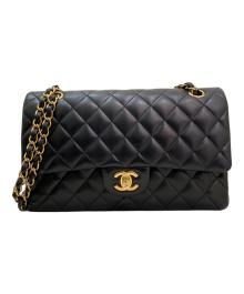 CHANEL（シャネル）の古着「マトラッセ25 Wフラップチェーンショルダーバッグ」｜ブラック