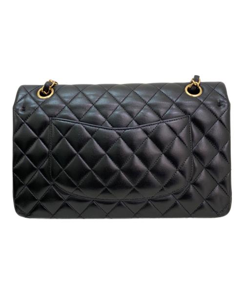 CHANEL（シャネル）CHANEL (シャネル) マトラッセ25 Wフラップチェーンショルダーバッグ ブラック サイズ:25の古着・服飾アイテム