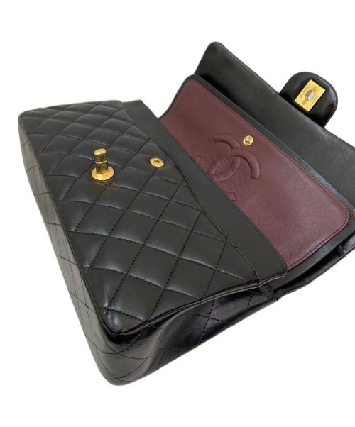 CHANEL（シャネル）CHANEL (シャネル) マトラッセ25 Wフラップチェーンショルダーバッグ ブラック サイズ:25の古着・服飾アイテム