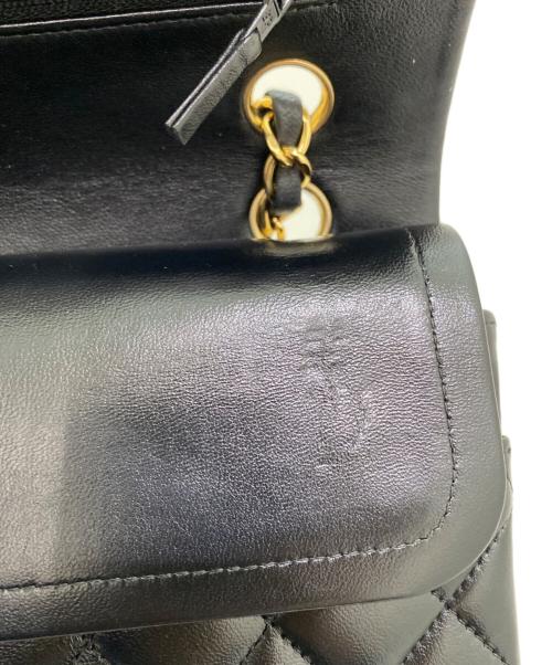 CHANEL（シャネル）CHANEL (シャネル) マトラッセ25 Wフラップチェーンショルダーバッグ ブラック サイズ:25の古着・服飾アイテム