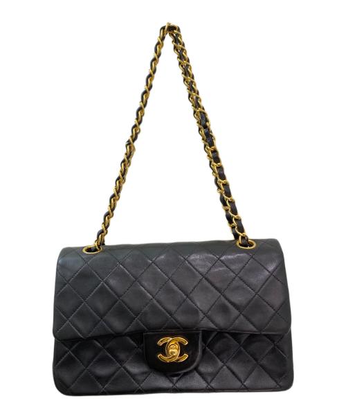 CHANEL（シャネル）CHANEL (シャネル) マトラッセ23 Wフラップチェーンショルダーバッグ ブラック サイズ:23の古着・服飾アイテム