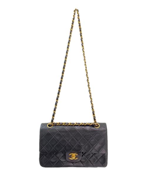 CHANEL（シャネル）CHANEL (シャネル) マトラッセ23 Wフラップチェーンショルダーバッグ ブラック サイズ:23の古着・服飾アイテム