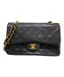 CHANEL（シャネル）の古着「マトラッセ23 Wフラップチェーンショルダーバッグ」｜ブラック