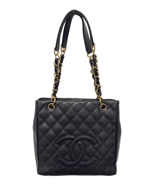 CHANEL（シャネル）CHANEL (シャネル) PSTチェーントートバッグ ブラックの古着・服飾アイテム