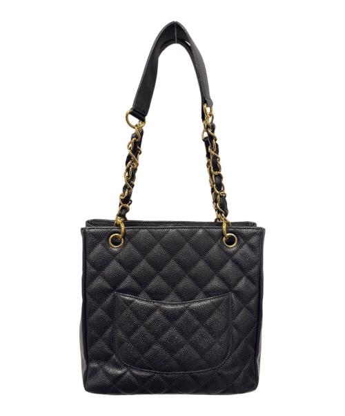 CHANEL（シャネル）CHANEL (シャネル) PSTチェーントートバッグ ブラックの古着・服飾アイテム