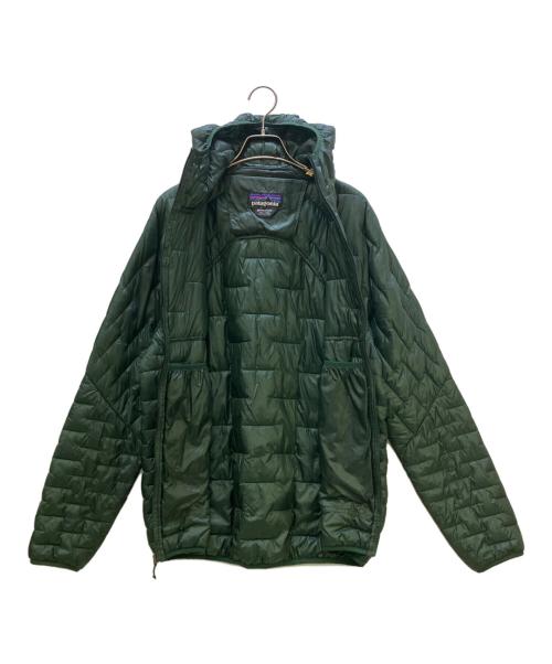 Patagonia（パタゴニア）Patagonia (パタゴニア) 中綿ジャケット 	M's Micro Puff Hoody(メンズ マイクロ パフ フーディ) グリーン サイズ:Mの古着・服飾アイテム
