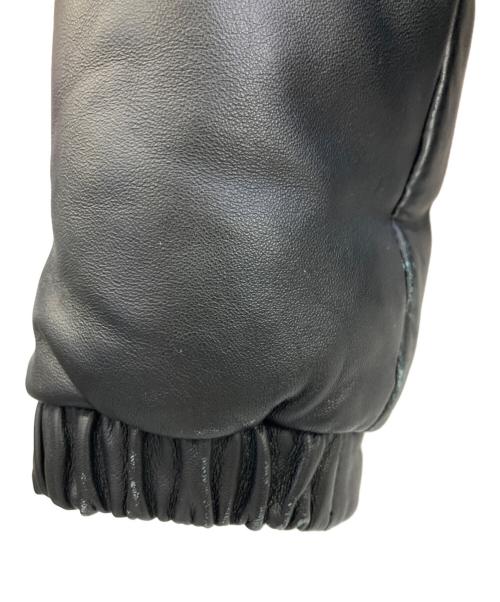 FREEDOM（フリーダム）FREEDOM (フリーダム) ウェスタンヨークレザーダウンジャケット ベージュ×ブラック サイズ:XLの古着・服飾アイテム