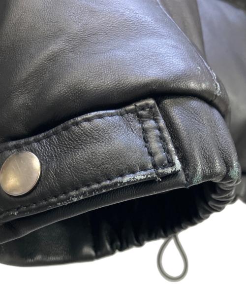 FREEDOM（フリーダム）FREEDOM (フリーダム) ウェスタンヨークレザーダウンジャケット ベージュ×ブラック サイズ:XLの古着・服飾アイテム