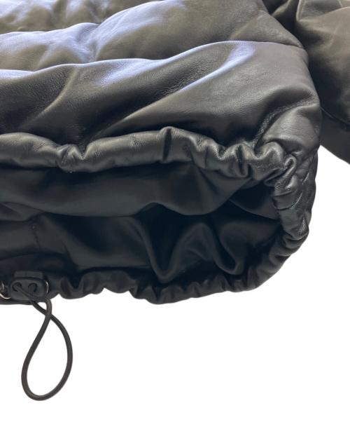 FREEDOM（フリーダム）FREEDOM (フリーダム) ウェスタンヨークレザーダウンジャケット ベージュ×ブラック サイズ:XLの古着・服飾アイテム