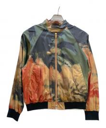 PAUL SMITH（ポールスミス）の古着「ジップジャケット ポールスミス フォトグラフィック スウィングトップ」｜ブラック×ブラウン