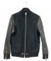 DIESEL（ディーゼル）の古着「切替ジップブルゾン」｜ネイビー×ブラック
