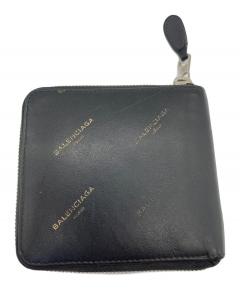 中古・古着通販】BALENCIAGA (バレンシアガ) 3つ折り財布 ブラック