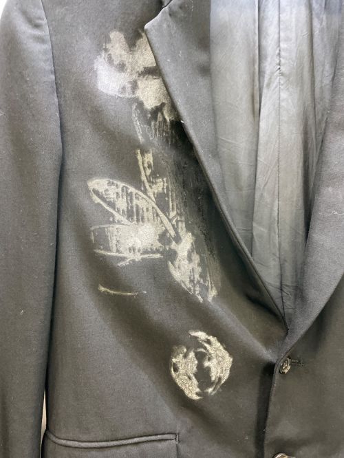 COMME des GARCONS HOMME PLUS（コムデギャルソンオムプリュス）COMME des GARCONS HOMME PLUS (コムデギャルソンオムプリュス) テーラードジャケット ブラック サイズ:Sの古着・服飾アイテム