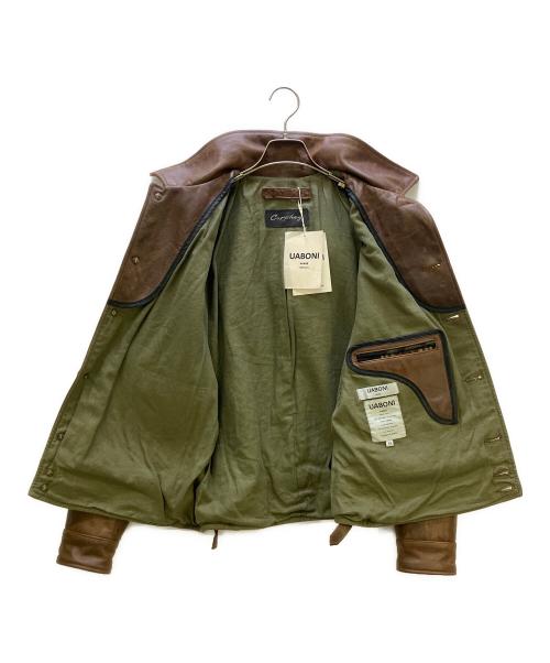uaboni（ユアボニ）uaboni (ユアボニ) レザージャケット ブラウン サイズ:48の古着・服飾アイテム