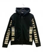 DSQUARED2ディースクエアード）の古着「ジップパーカー 	20年モデル」｜ブラック
