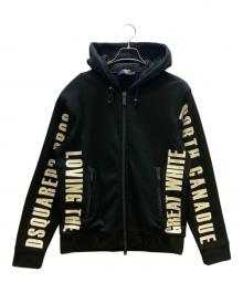 DSQUARED2（ディースクエアード）の古着「ジップパーカー 	20年モデル」｜ブラック