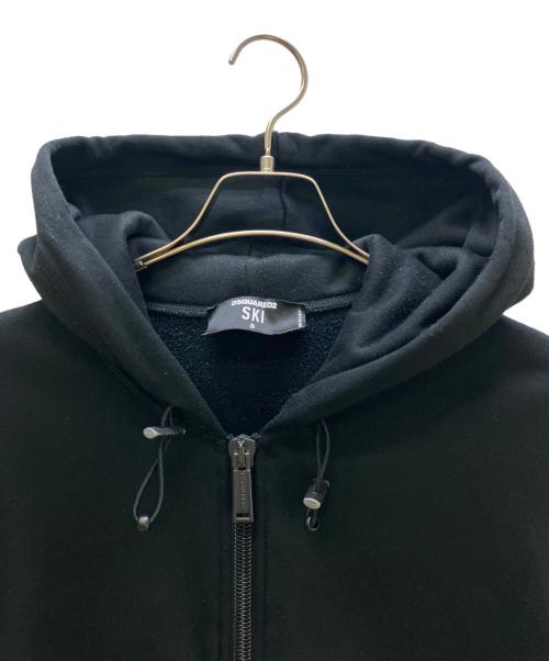 DSQUARED2（ディースクエアード）DSQUARED2 (ディースクエアード) ジップパーカー 	20年モデル ブラック サイズ:Sの古着・服飾アイテム