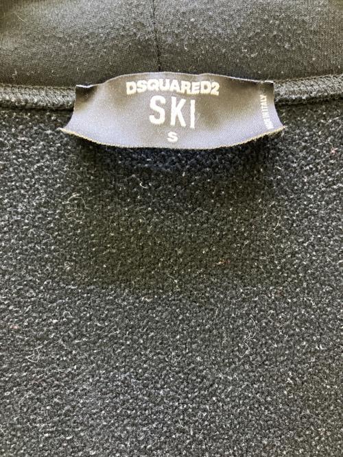 DSQUARED2（ディースクエアード）DSQUARED2 (ディースクエアード) ジップパーカー 	20年モデル ブラック サイズ:Sの古着・服飾アイテム