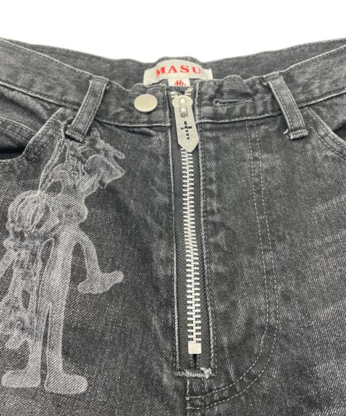 masu（エムエーエスユー）masu (エムエーエスユー) 24SS MASUBOYS BAGGY JEANS ブラック サイズ:46の古着・服飾アイテム
