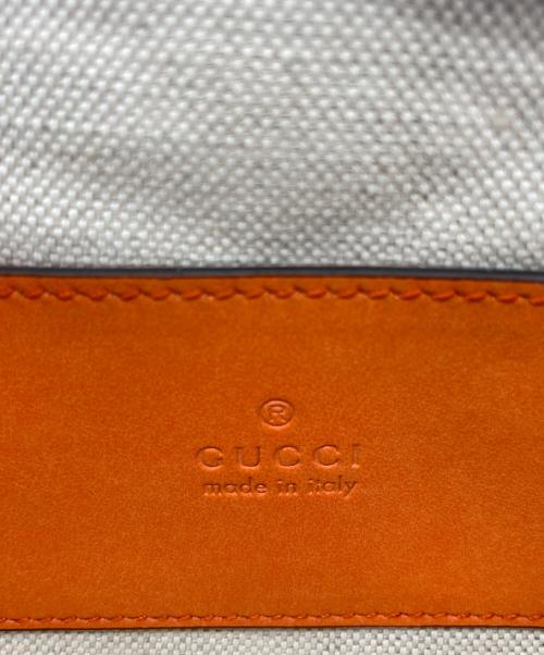 GUCCI（グッチ）GUCCI (グッチ) チェーンショルダーバッグ GGマトラッセ ミニトップハンドルバッグ オレンジの古着・服飾アイテム